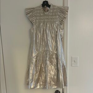 Gold Sea dress with slip